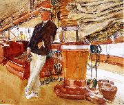 John Singer Sargent On the Deck of the Yacht Constellation USA oil painting artist